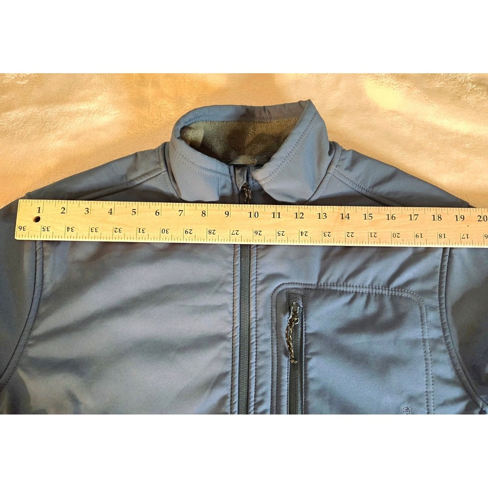 RedHead Softshell Jacket Mens  Blue Fleece Lined Full Zip Outdoor Coat - Picture 5 of 11
